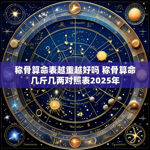 称骨算命表越重越好吗 称骨算命几斤几两对照表2025年