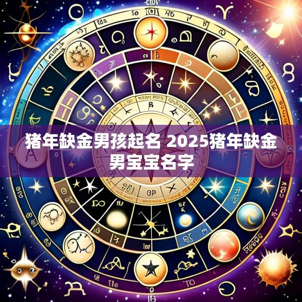 猪年缺金男孩起名 2025猪年缺金男宝宝名字