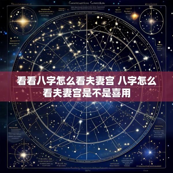 看看八字怎么看夫妻宫 八字怎么看夫妻宫是不是喜用