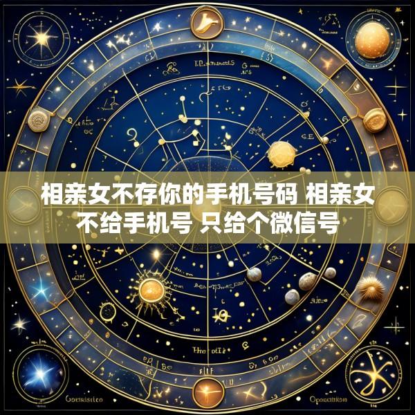 相亲女不存你的手机号码 相亲女不给手机号 只给个微信号