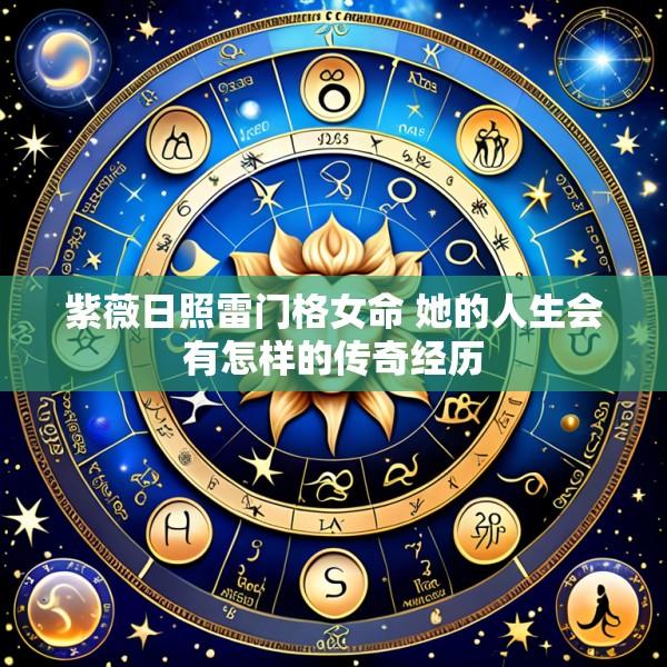 紫薇日照雷门格女命 她的人生会有怎样的传奇经历