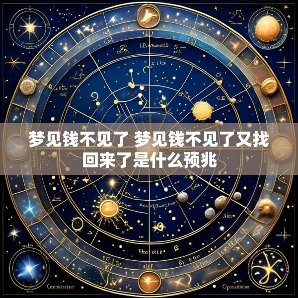 梦见钱不见了 梦见钱不见了又找回来了是什么预兆