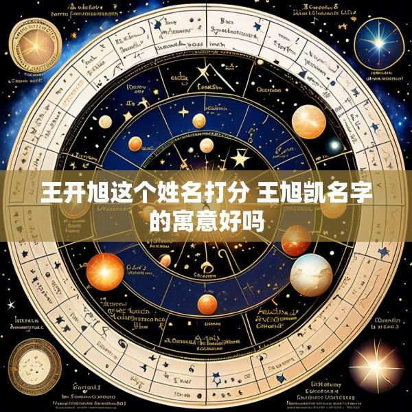 王开旭这个姓名打分 王旭凯名字的寓意好吗