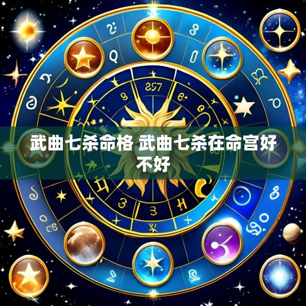 武曲七杀命格 武曲七杀在命宫好不好
