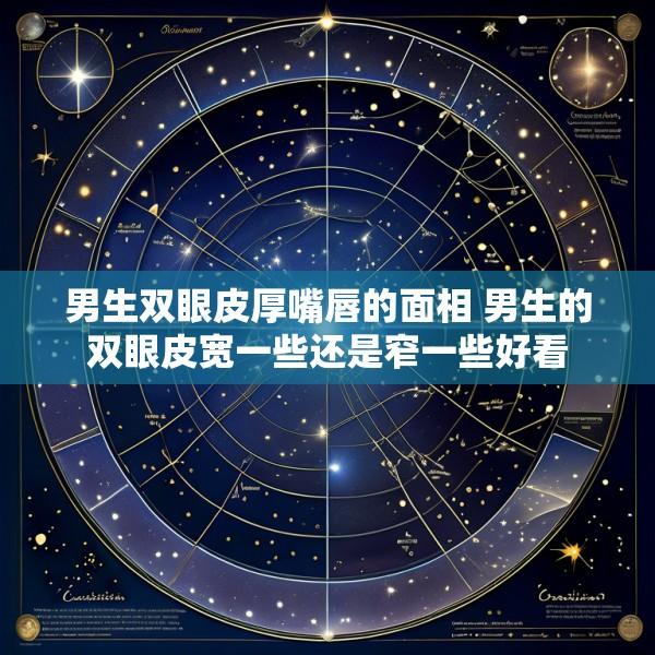 男生双眼皮厚嘴唇的面相 男生的双眼皮宽一些还是窄一些好看