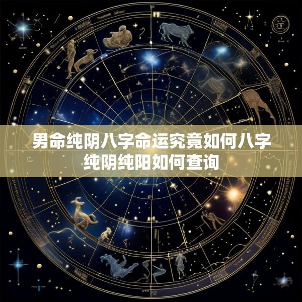 男命纯阴八字命运究竟如何八字纯阴纯阳如何查询