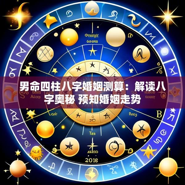 男命四柱八字婚姻测算：解读八字奥秘 预知婚姻走势