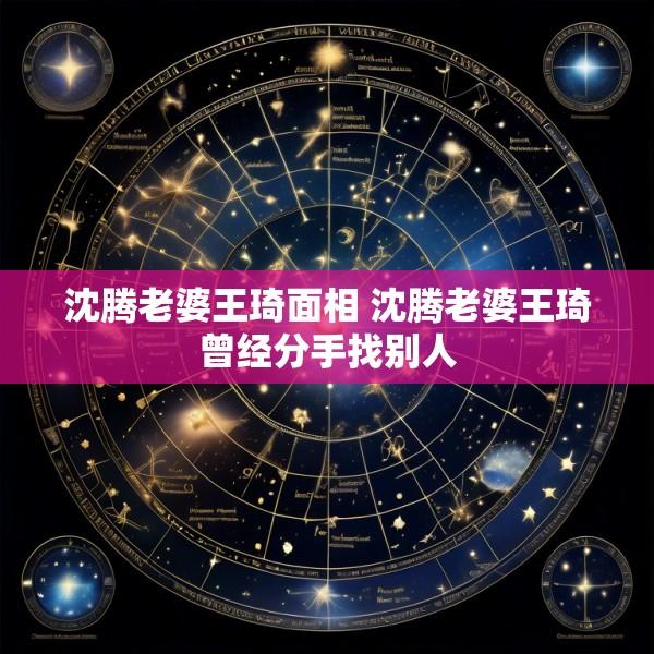 沈腾老婆王琦面相 沈腾老婆王琦曾经分手找别人