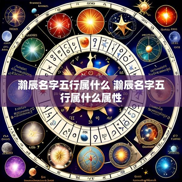瀚辰名字五行属什么 瀚辰名字五行属什么属性