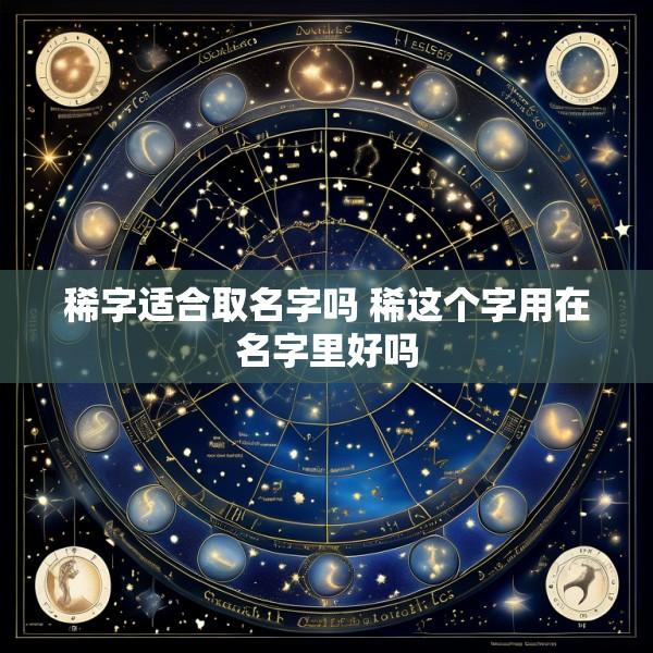 稀字适合取名字吗 稀这个字用在名字里好吗