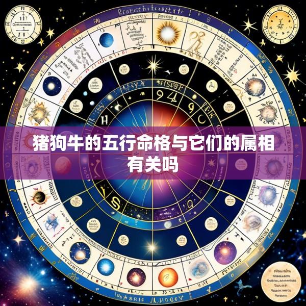 猪狗牛的五行命格与它们的属相有关吗