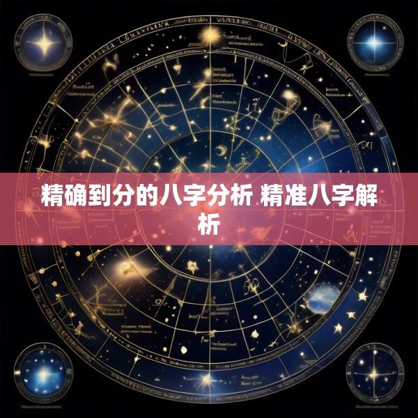 精确到分的八字分析 精准八字解析