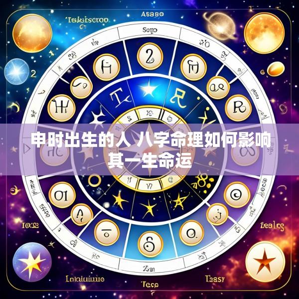 申时出生的人 八字命理如何影响其一生命运