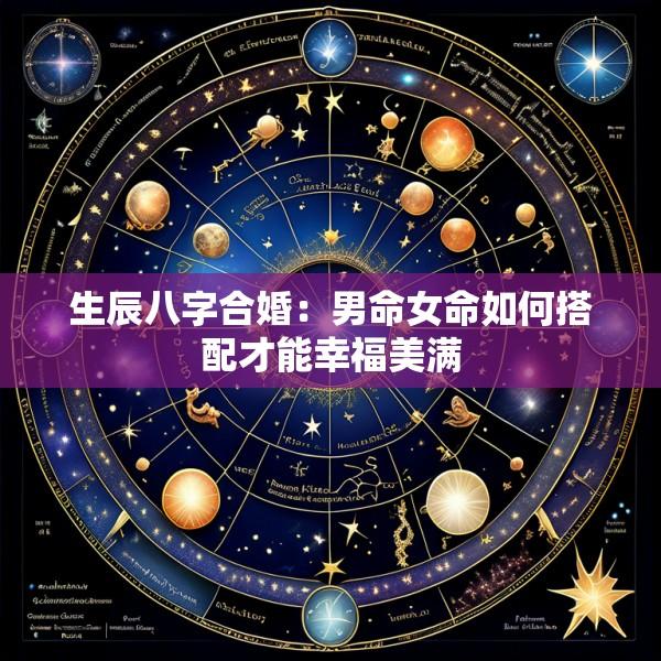 生辰八字合婚：男命女命如何搭配才能幸福美满