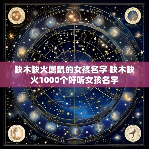 缺木缺火属鼠的女孩名字 缺木缺火1000个好听女孩名字