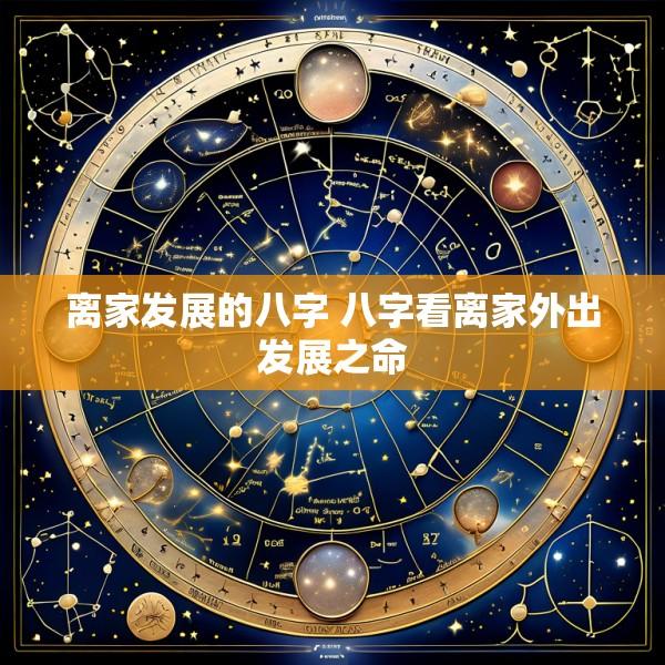 离家发展的八字 八字看离家外出发展之命