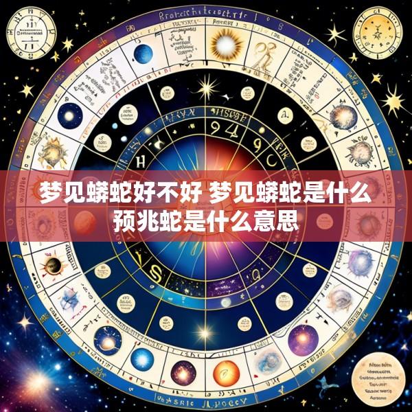 梦见蟒蛇好不好 梦见蟒蛇是什么预兆蛇是什么意思