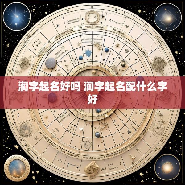 润字起名好吗 润字起名配什么字好