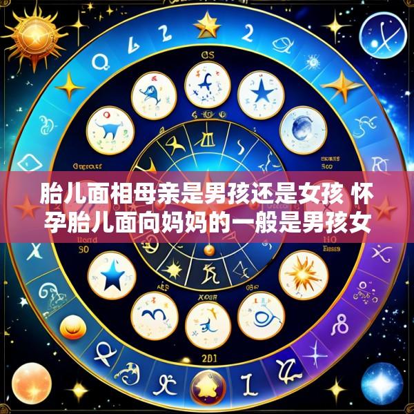 胎儿面相母亲是男孩还是女孩 怀孕胎儿面向妈妈的一般是男孩女孩