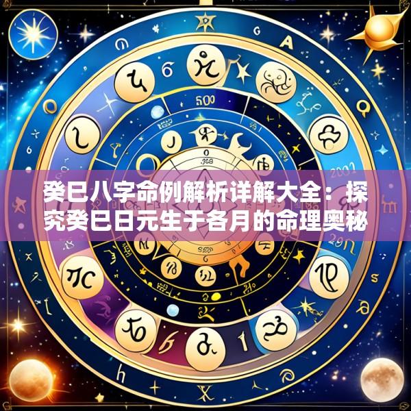 癸巳八字命例解析详解大全：探究癸巳日元生于各月的命理奥秘