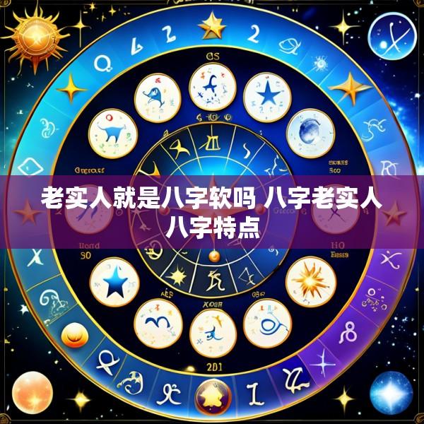 老实人就是八字软吗 八字老实人八字特点