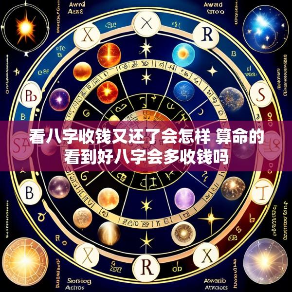 看八字收钱又还了会怎样 算命的看到好八字会多收钱吗