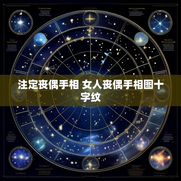注定丧偶手相 女人丧偶手相图十字纹