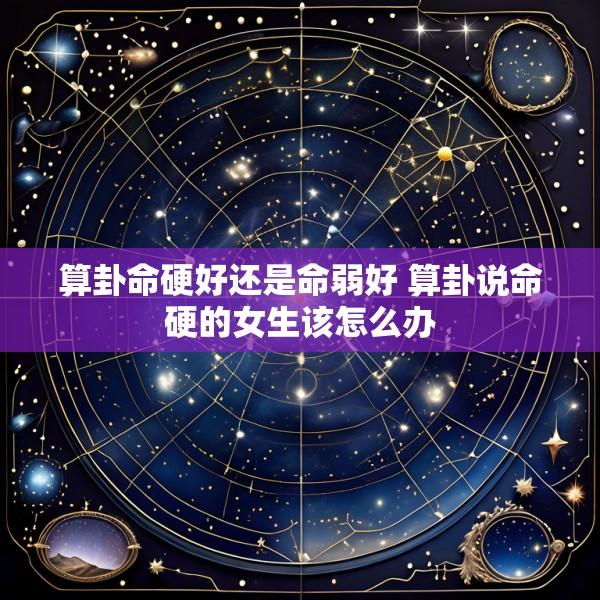 算卦命硬好还是命弱好 算卦说命硬的女生该怎么办