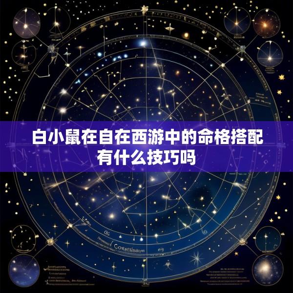 白小鼠在自在西游中的命格搭配有什么技巧吗