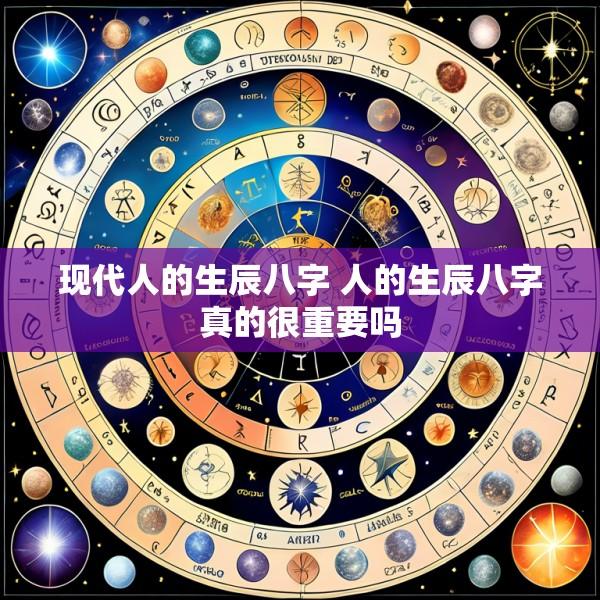 现代人的生辰八字 人的生辰八字真的很重要吗