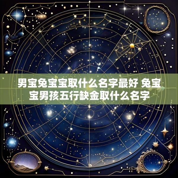 男宝兔宝宝取什么名字最好 兔宝宝男孩五行缺金取什么名字