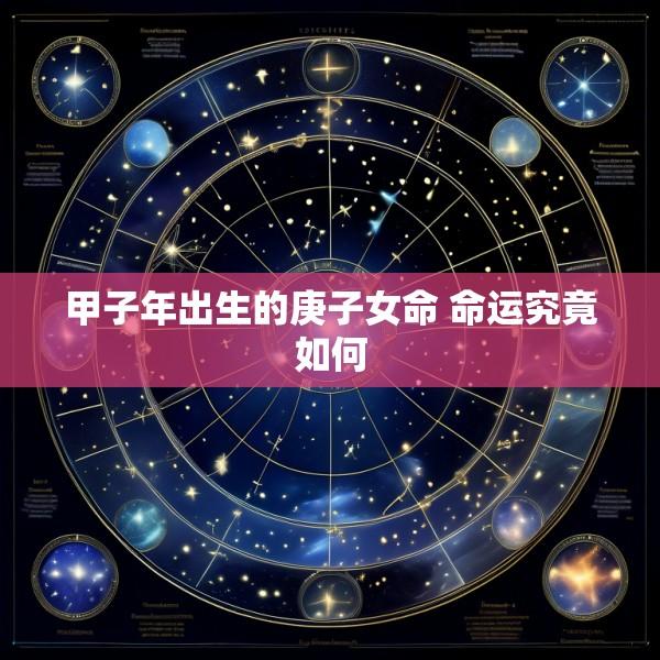 甲子年出生的庚子女命 命运究竟如何