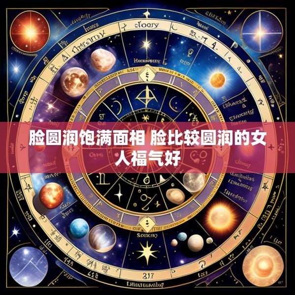 脸圆润饱满面相 脸比较圆润的女人福气好