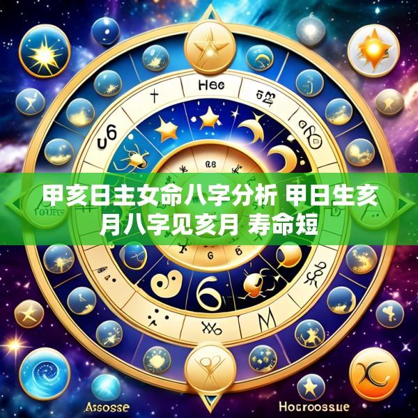 甲亥日主女命八字分析 甲日生亥月八字见亥月 寿命短