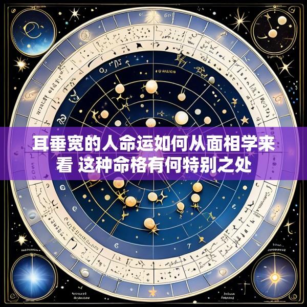耳垂宽的人命运如何从面相学来看 这种命格有何特别之处
