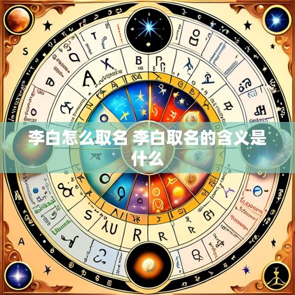 李白怎么取名 李白取名的含义是什么