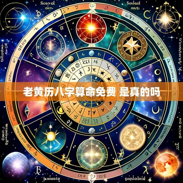 老黄历八字算命免费 是真的吗