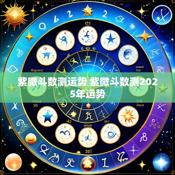 紫微斗数测运势 紫微斗数测2025年运势