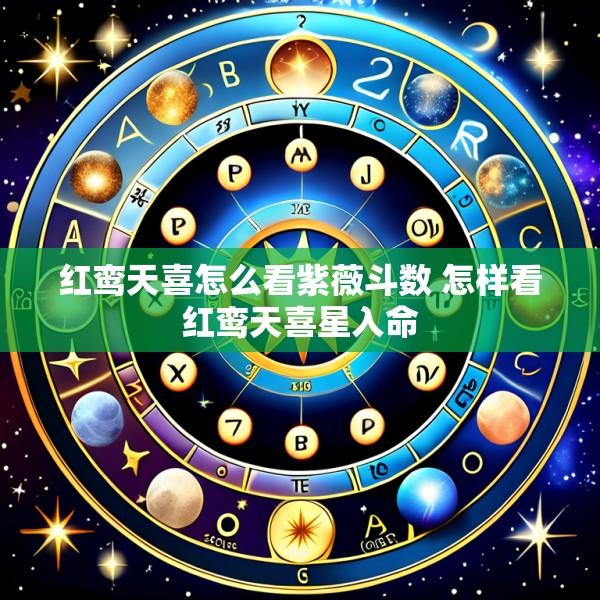 红鸾天喜怎么看紫薇斗数 怎样看红鸾天喜星入命