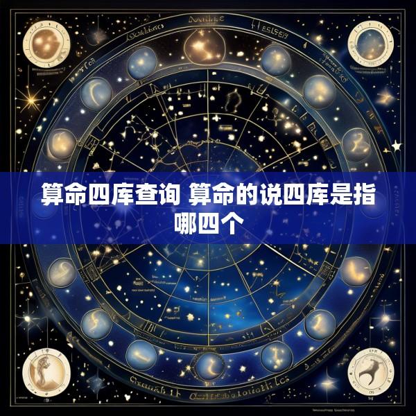 算命四库查询 算命的说四库是指哪四个