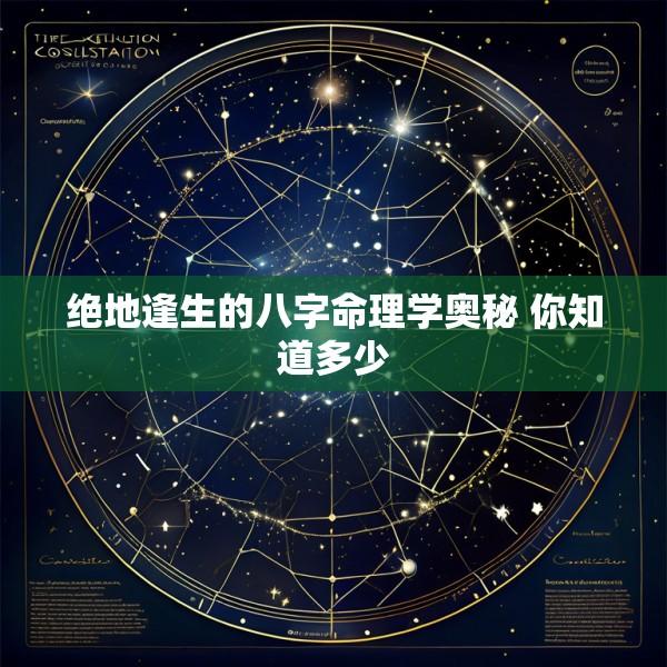 绝地逢生的八字命理学奥秘 你知道多少