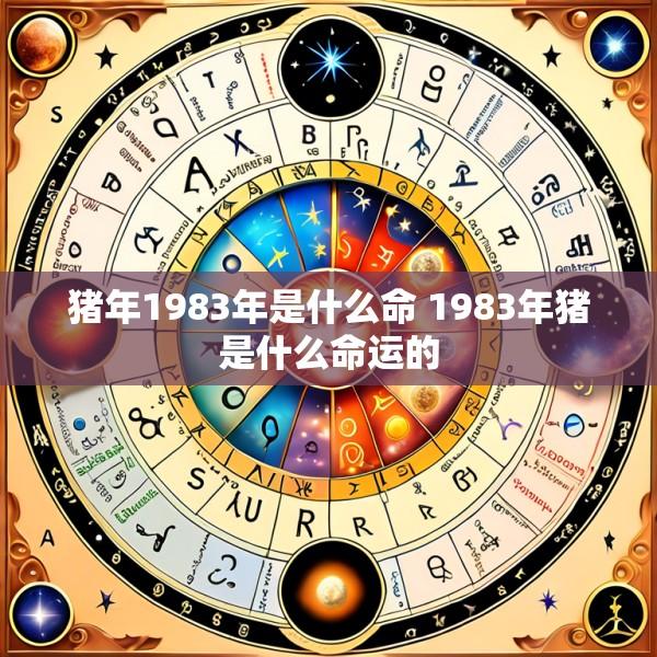 猪年1983年是什么命 1983年猪是什么命运的