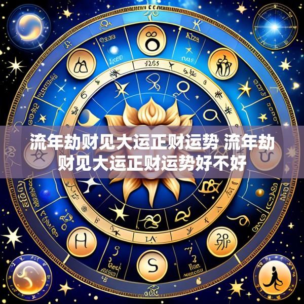 流年劫财见大运正财运势 流年劫财见大运正财运势好不好