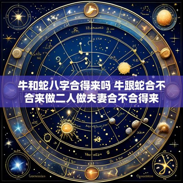 牛和蛇八字合得来吗 牛跟蛇合不合来做二人做夫妻合不合得来