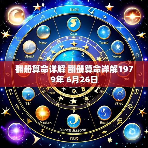 翻册算命详解 翻册算命详解1979年 6月26日