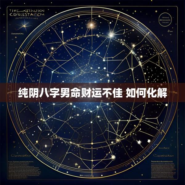 纯阴八字男命财运不佳 如何化解