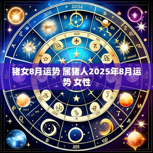 猪女8月运势 属猪人2025年8月运势 女性