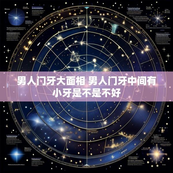 男人门牙大面相 男人门牙中间有小牙是不是不好