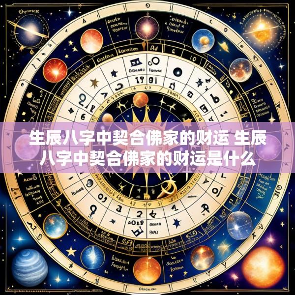 生辰八字中契合佛家的财运 生辰八字中契合佛家的财运是什么