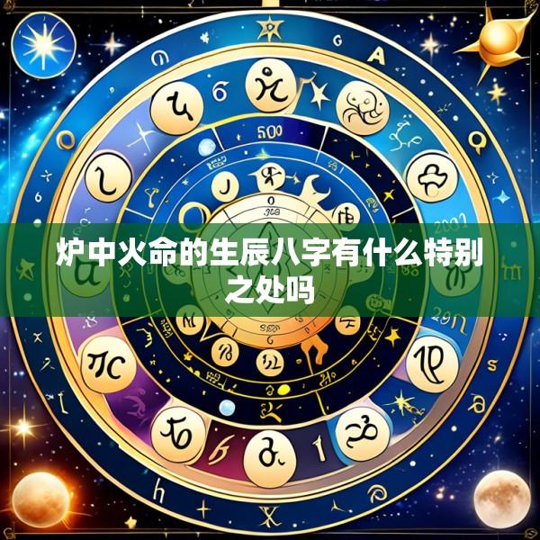 炉中火命的生辰八字有什么特别之处吗